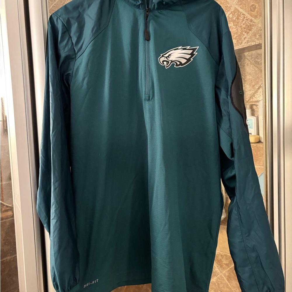 Philadelphia Eagles Nike On Field Quarter Zip Mens M Excellent Condition